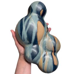 Bubbles - keramik relief - Gylden bl