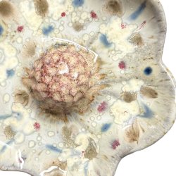 Blomst- Keramik vgophng - Krystal plet - 17