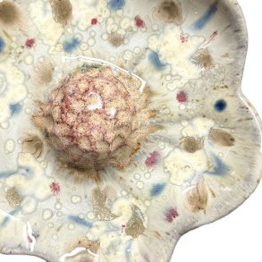 Blomst- Keramik vgophng - Krystal plet - 17