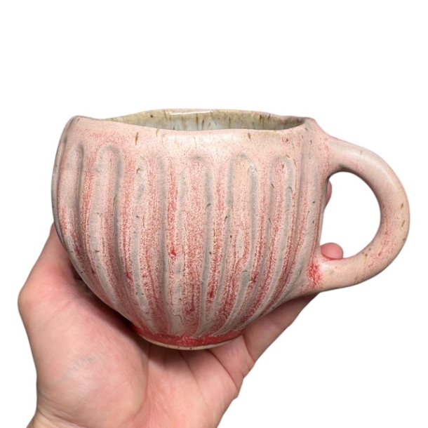 Stor hygge keramik kop - 10 - Rosa