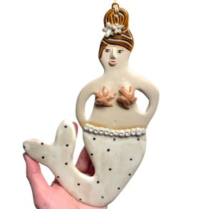 Havfrue - Keramik vgophng 