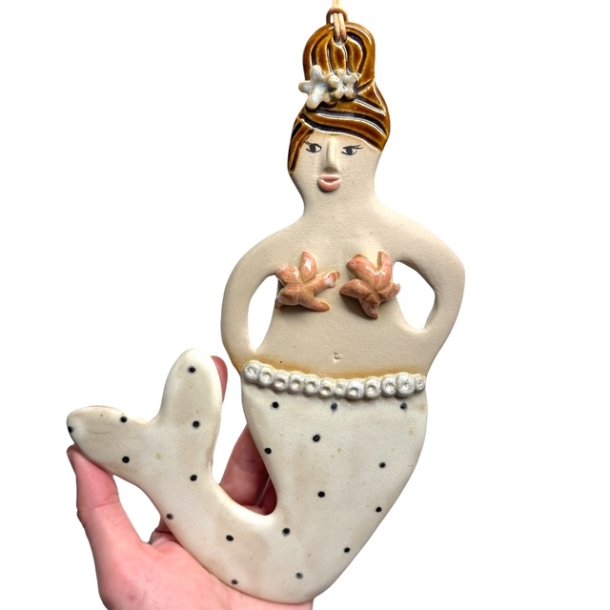 Havfrue - Keramik vgophng 