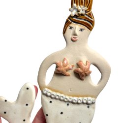 Havfrue - Keramik vgophng 