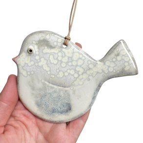 Lille fugl - keramik vgophng - lys