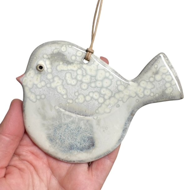 Lille fugl - keramik vgophng - lys