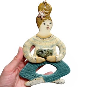 Kaffestund - keramik dame vgophng - Elinor