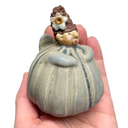 Kugleengel med hjt hr - lille -blgr