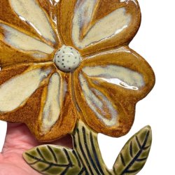 Blomst - keramik blomst vgkunst - Amber