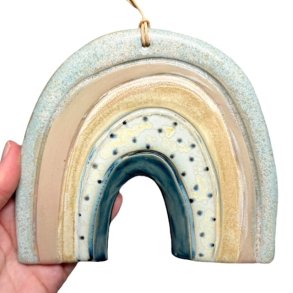 Regnbue - keramik vgophng -  mellem 27