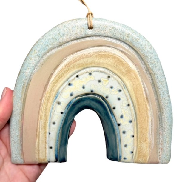 Regnbue - keramik vgophng -  mellem 27