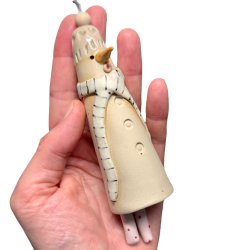 Finurlig klokke - Keramik snemand - 125