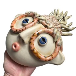 Hottentot brilledame  - keramik vgophng