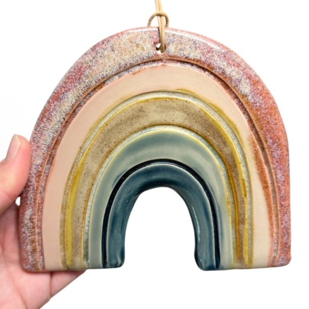 Regnbue - keramik vgophng -  mellem 28