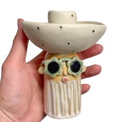 Lysestage - REKRUT No. 122 - keramik figur 