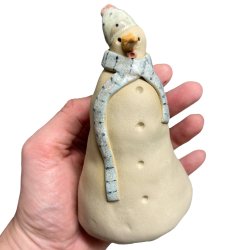 Snemand - keramik figur - Mint