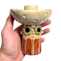 Lysestage - REKRUT No. 121 - keramik figur 