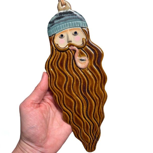 Langskget smand - keramik vgophng - Mads