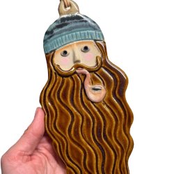 Langskget smand - keramik vgophng - Mads