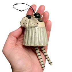 Finurlig klokke - keramik engel  - 101