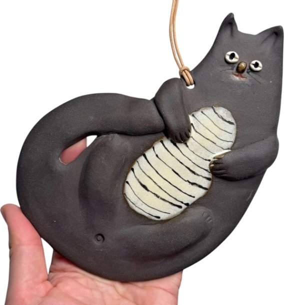 En kat - Vgophng - Sortbrun