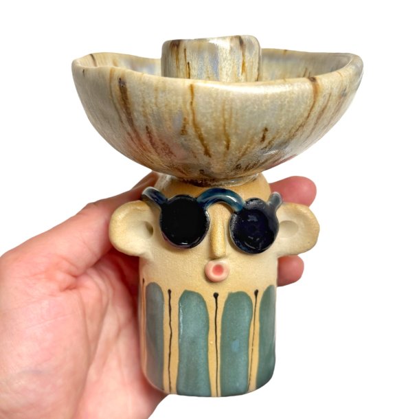 Lysestage - REKRUT No. 125 - keramik figur 