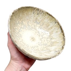 Creme rillet Keramik skl - 19cm