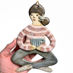 Kaffestund - keramik dame vgophng - Malene