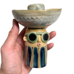 Lysestage - REKRUT No. 123 - keramik figur 