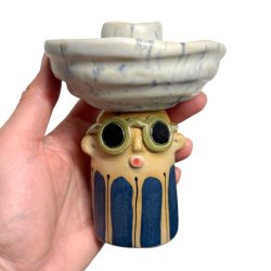 Lysestage - REKRUT No. 120 - keramikfigur 