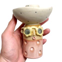 Lysestage - REKRUT No. 124 - keramik figur 