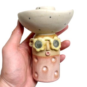 Lysestage - REKRUT No. 124 - keramik figur 