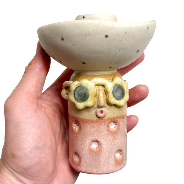 Lysestage - REKRUT No. 124 - keramik figur 