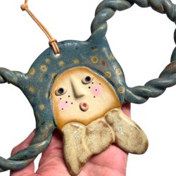 Mne barn - keramik vgophng - Nattehimmel