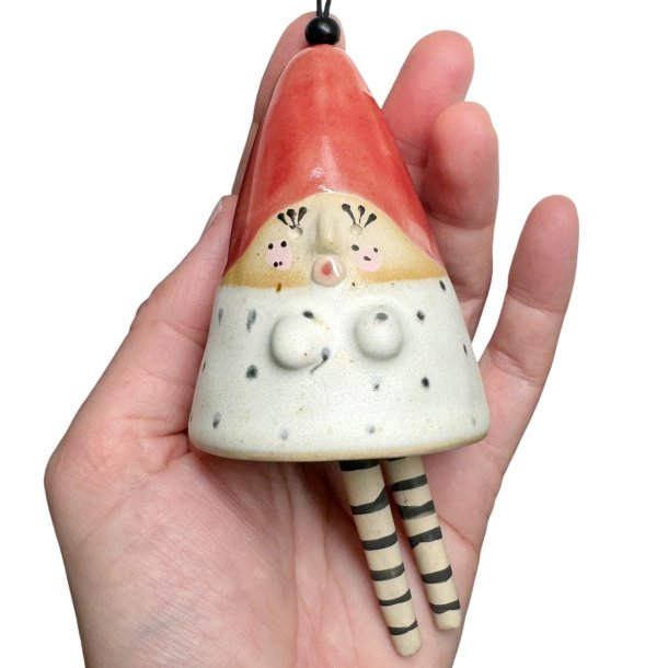 Finurlig klokke - keramik julemor - 115