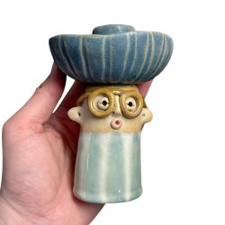 Lysestage - REKRUT No. 115 - keramik figur 