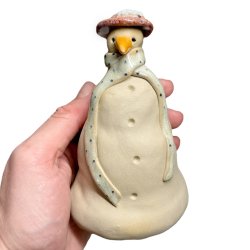 Snemand - keramik figur - Rosa Fru