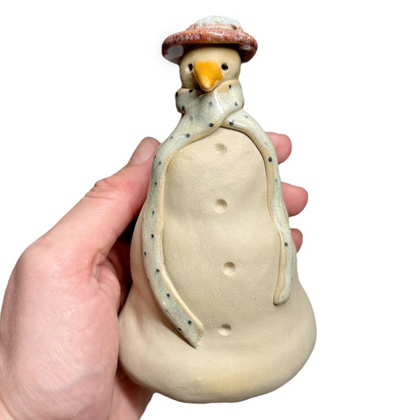 Snemand - keramik figur - Rosa Fru