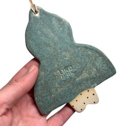 Lillemus - Keramik ophng - Grn