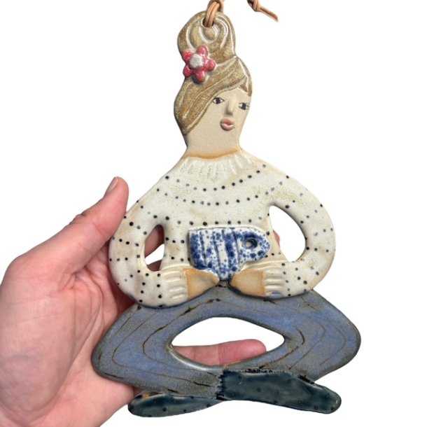 Kaffestund - keramik dame vgophng - Agnete