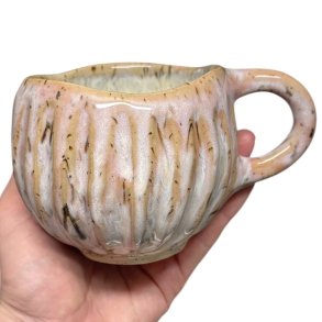 Stor hygge keramik kop - 10 - Pink