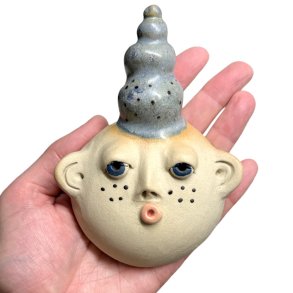 Mini fyr med hj hat - keramik vgophng 