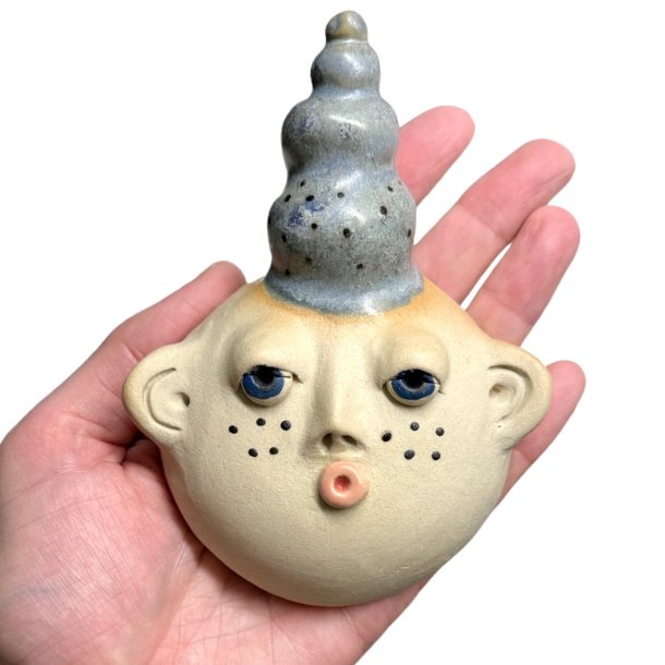 Mini fyr med hj hat - keramik vgophng 