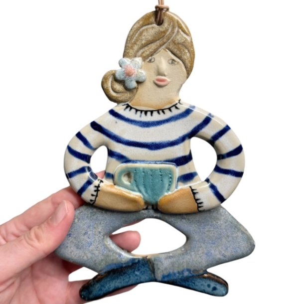 Kaffestund - keramik dame vgophng - Mie