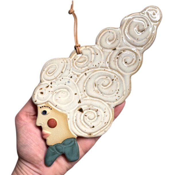 Mademoiselle krlle - keramik vgophng- Frken