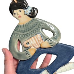 Kaffestund - keramik dame vgophng - Amanda