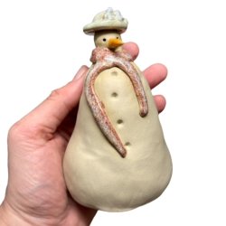 Snemand - keramik figur - Mint Fru