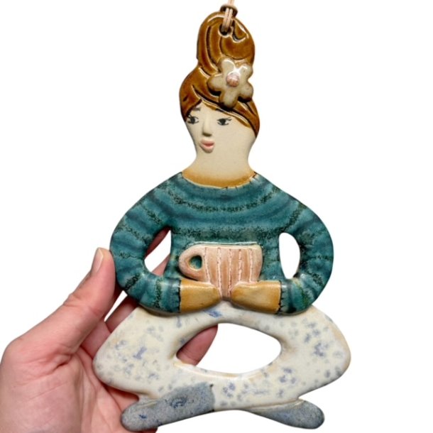 Kaffestund - keramik dame vgophng - Sofie