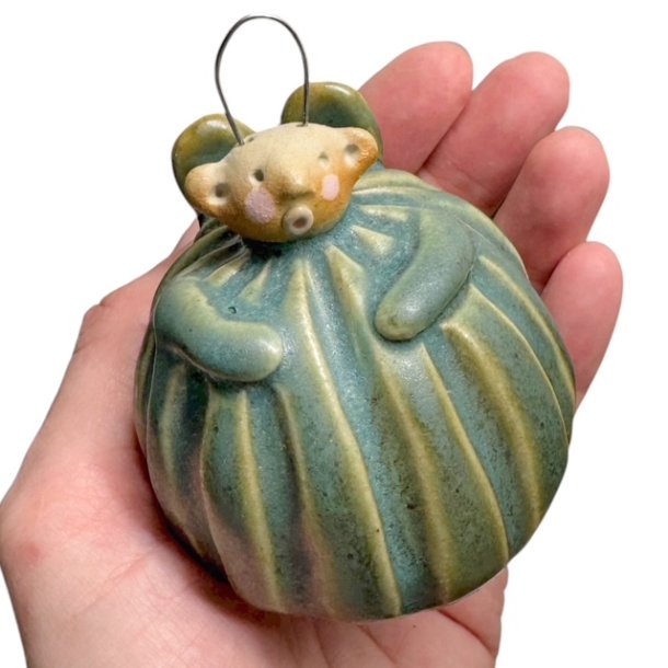 Kugleengel med hjt hr - lille - grn