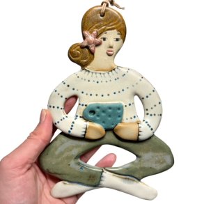 Kaffestund - keramik dame vgophng - Mette