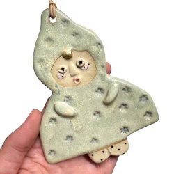 Lillemus - Keramik ophng - Grn